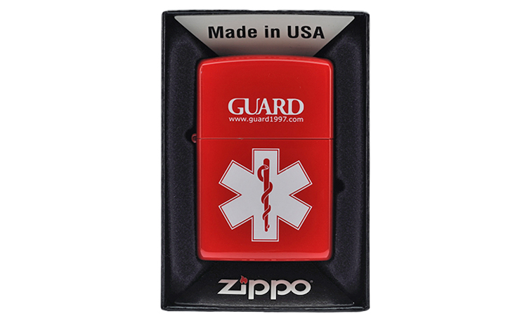 スターオブライフ ZIPPO　レッド　化粧箱