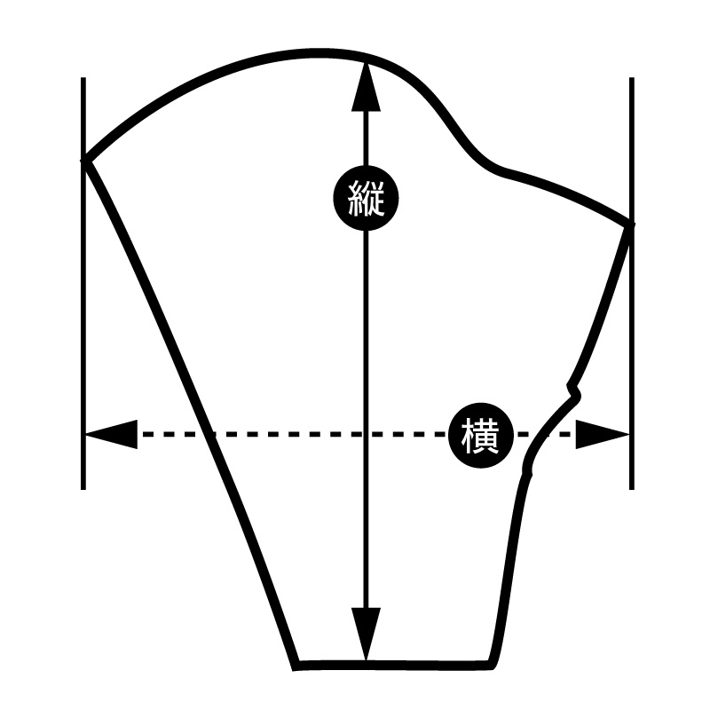 RAフィットネスグローブ AQUATIC  GLOVES サイズ計測位置