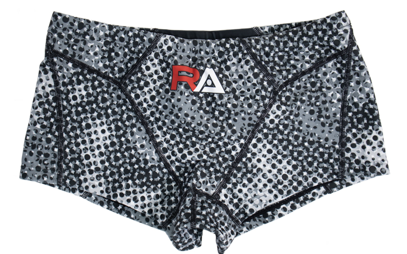 RA メンズ練習用競泳水着 ボックス型 - RA124-BSUNY 平置き