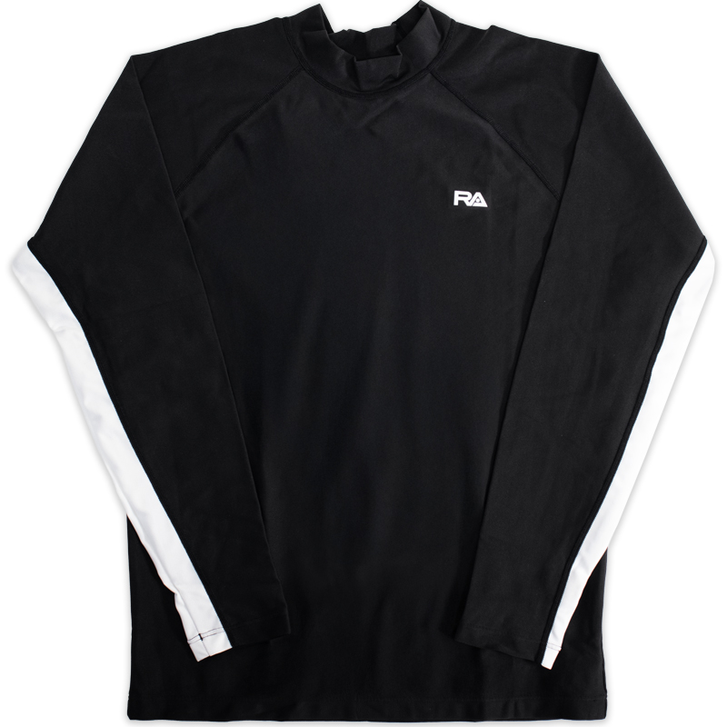 RA(アールエー) / 長袖 ラッシュガード メンズ カバーアップシャツ RA124-TMSHT ブラック フロント