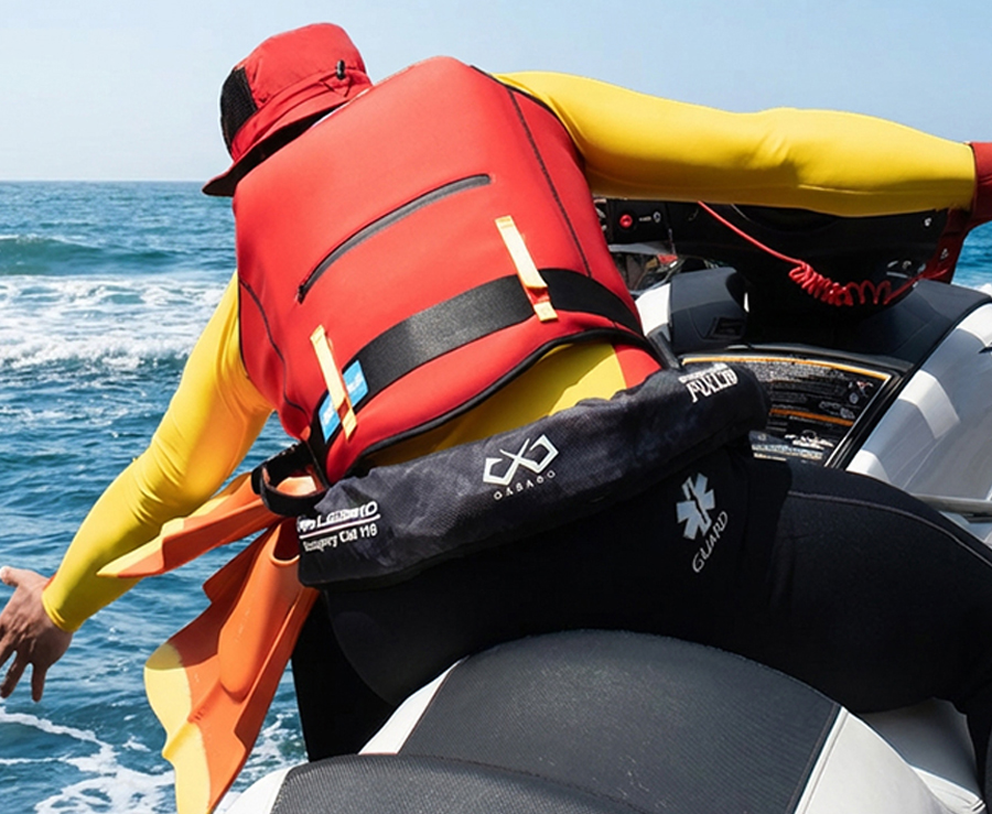 GUARDインパクトベスト　機材ずれのないシーン