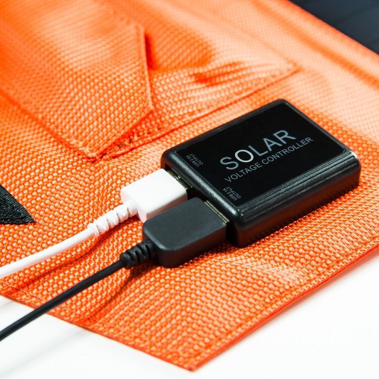 スマホ2時間でフル充電可能 タブレット充電ok ソーラー充電器 14wモデル
