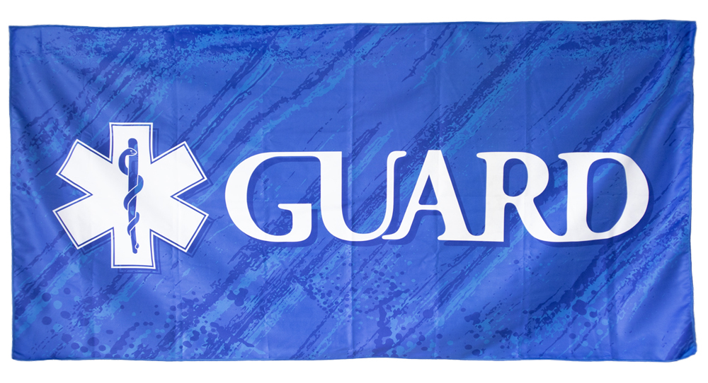 GUARD スターオブライフ マイクロファイバーバスタオル 大判サイズ　ブルー